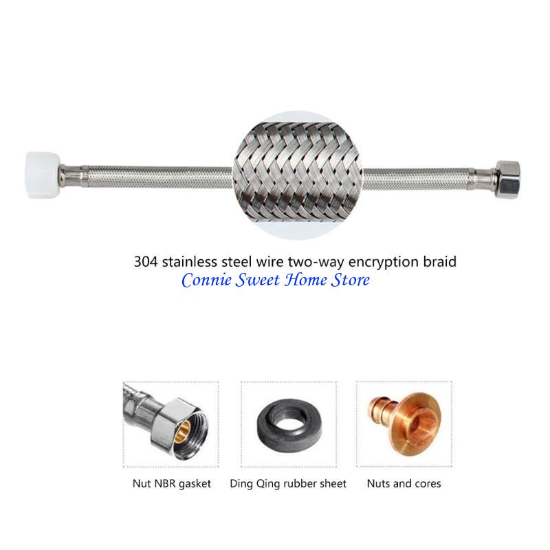 Toilet Fill Valve - LXAF Stainless Steel Toilet Hose 7/8inch