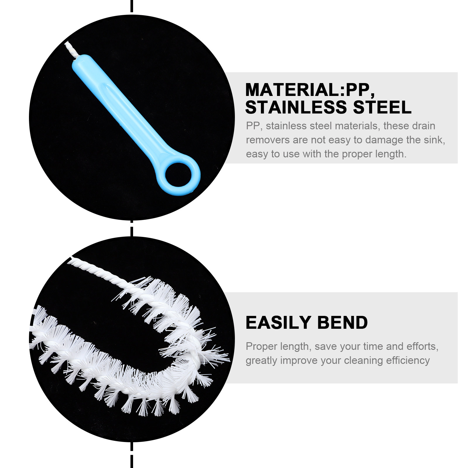 Flexible Drain Cleaning Brush  - огляд і ціна Drain Snake Flexible