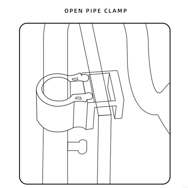 Y51B Airline Tube Holders Clam - огляд і ціна Plastic Pipe Clip