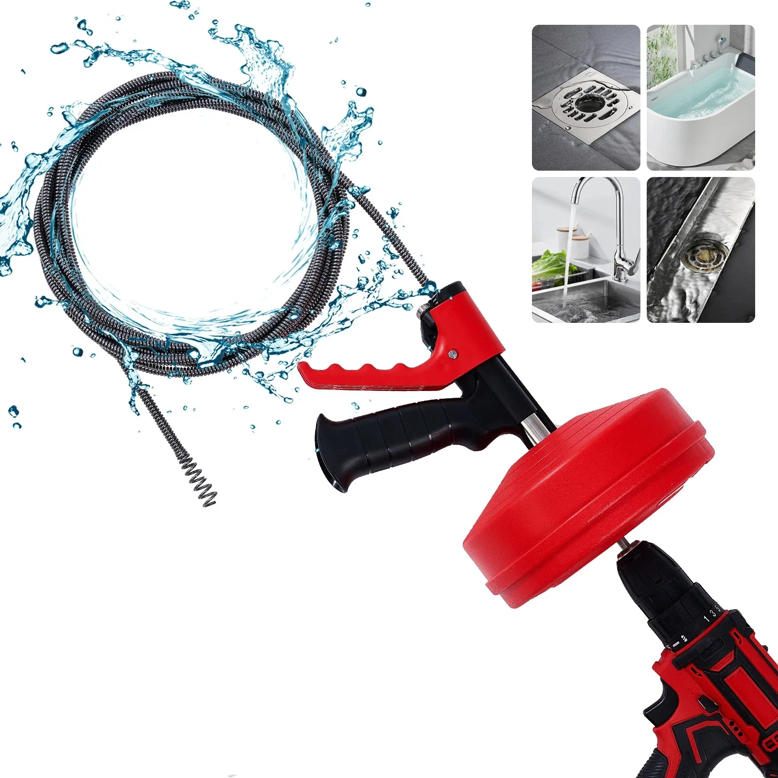 Drain Auger Clog Remover Flexi - огляд і ціна Drain Snake Flexible