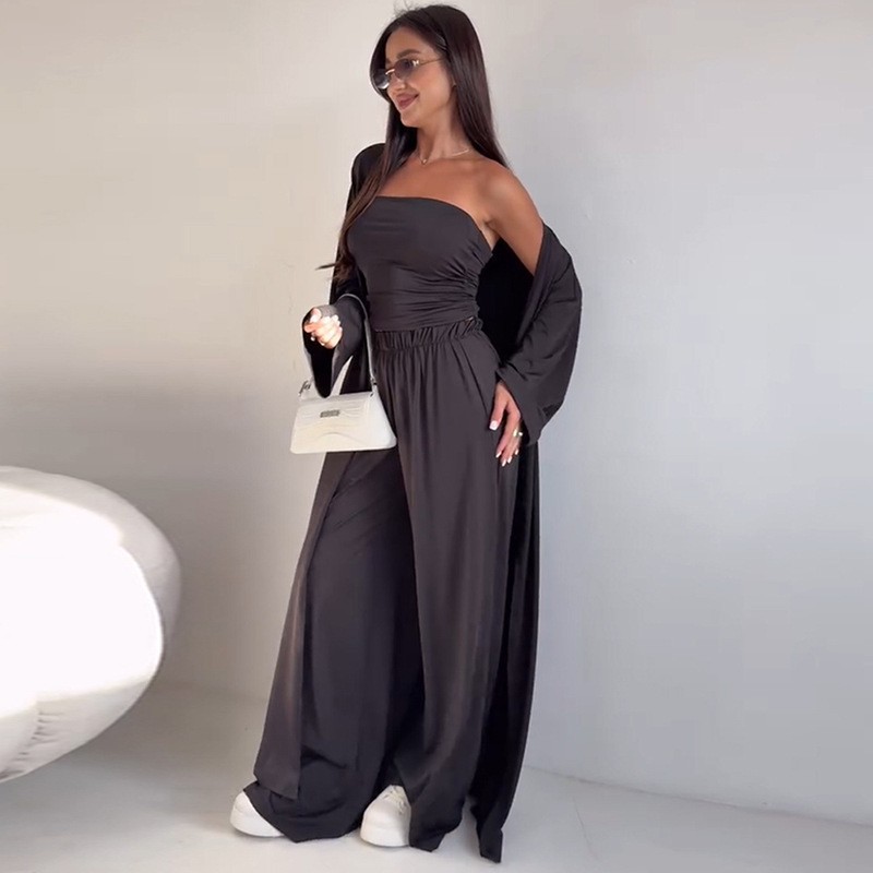 Pants Sets Women Solid Color L - огляд і ціна Pipe Bending Spring