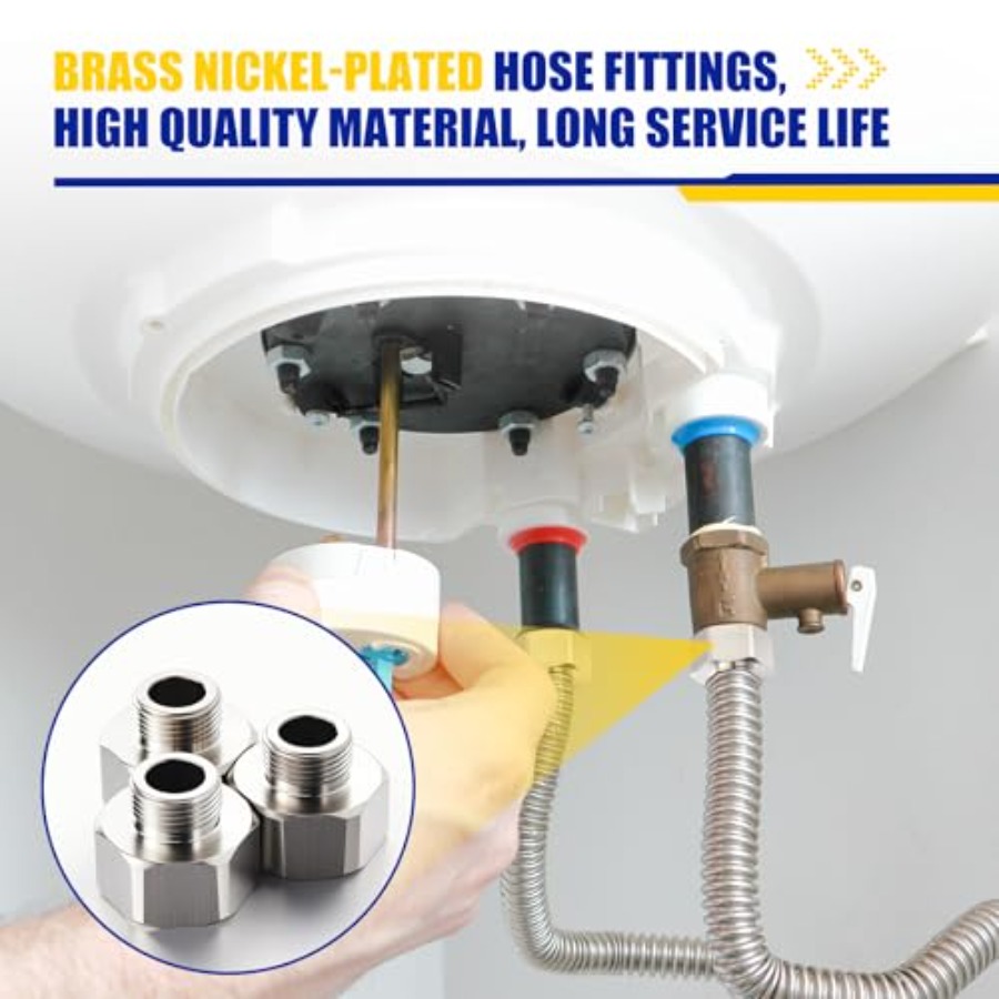 8 Pcs Brass Water Line Adapter - огляд і ціна Compression Fitting Brass