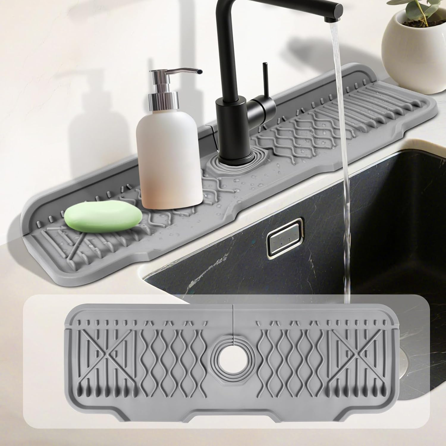 Kitchen sink splash guard, sil - огляд і ціна Silicone Tap Washer