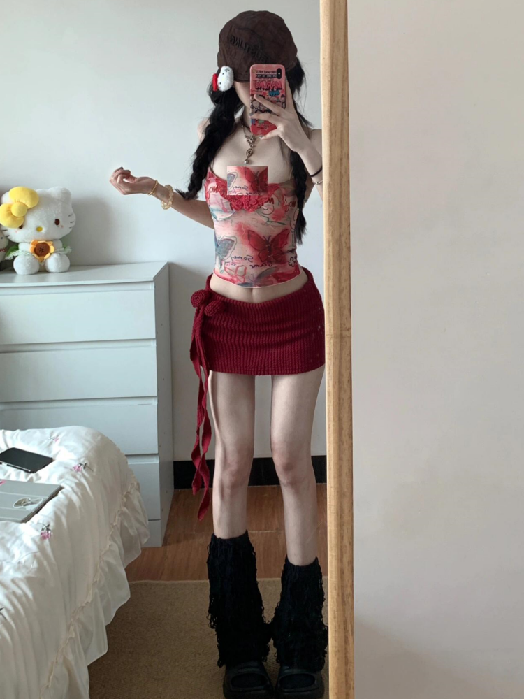 Women Y2K Two Piece Set Butter - огляд і ціна Pipe Bending Spring