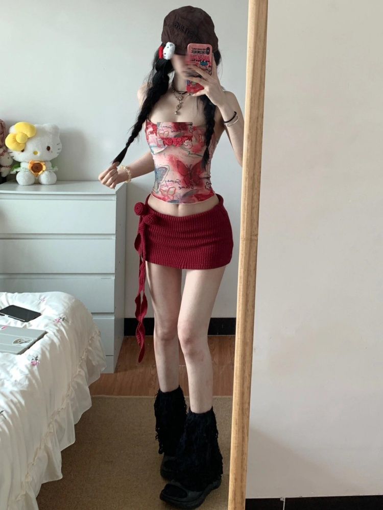 Women Y2K Two Piece Set Butter - огляд і ціна Pipe Bending Spring