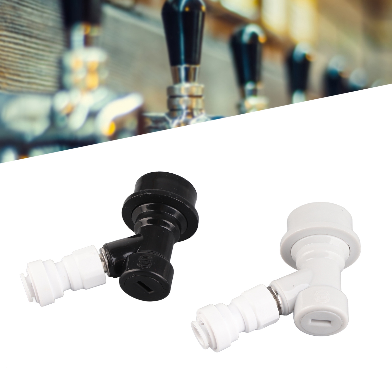 2Pcs Home Brewing Ball Lock Ke - огляд і ціна Push Fit Connector