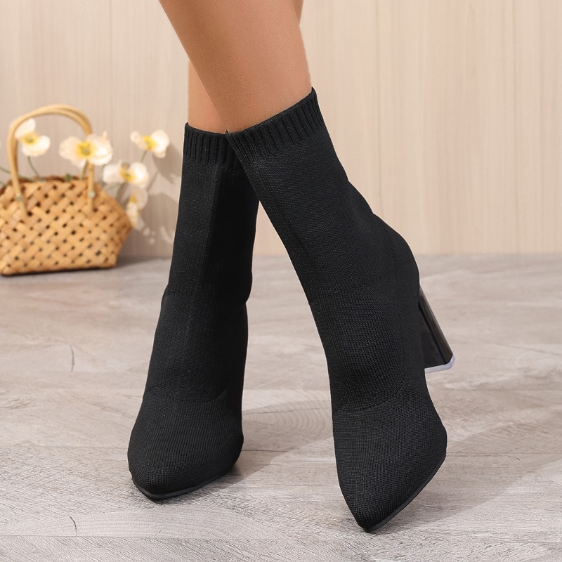 Simple Pointed Toe Knit Stretc - огляд і ціна Pipe Bending Spring