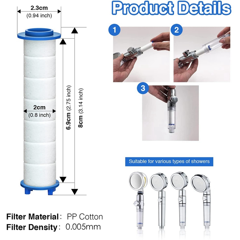 10Pcs  8x2.4cm Bathroom Shower - огляд і ціна Shower Valve Cartridge