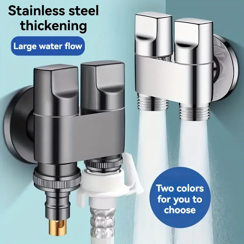 Stainless steel double outlet  - огляд і ціна Toilet Fill Valve