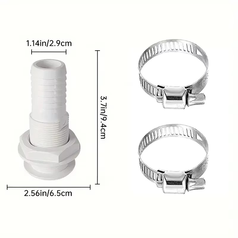 1Set Bilge Pump Hose, 1-1/8 In - огляд і ціна Flexible Hose Braided