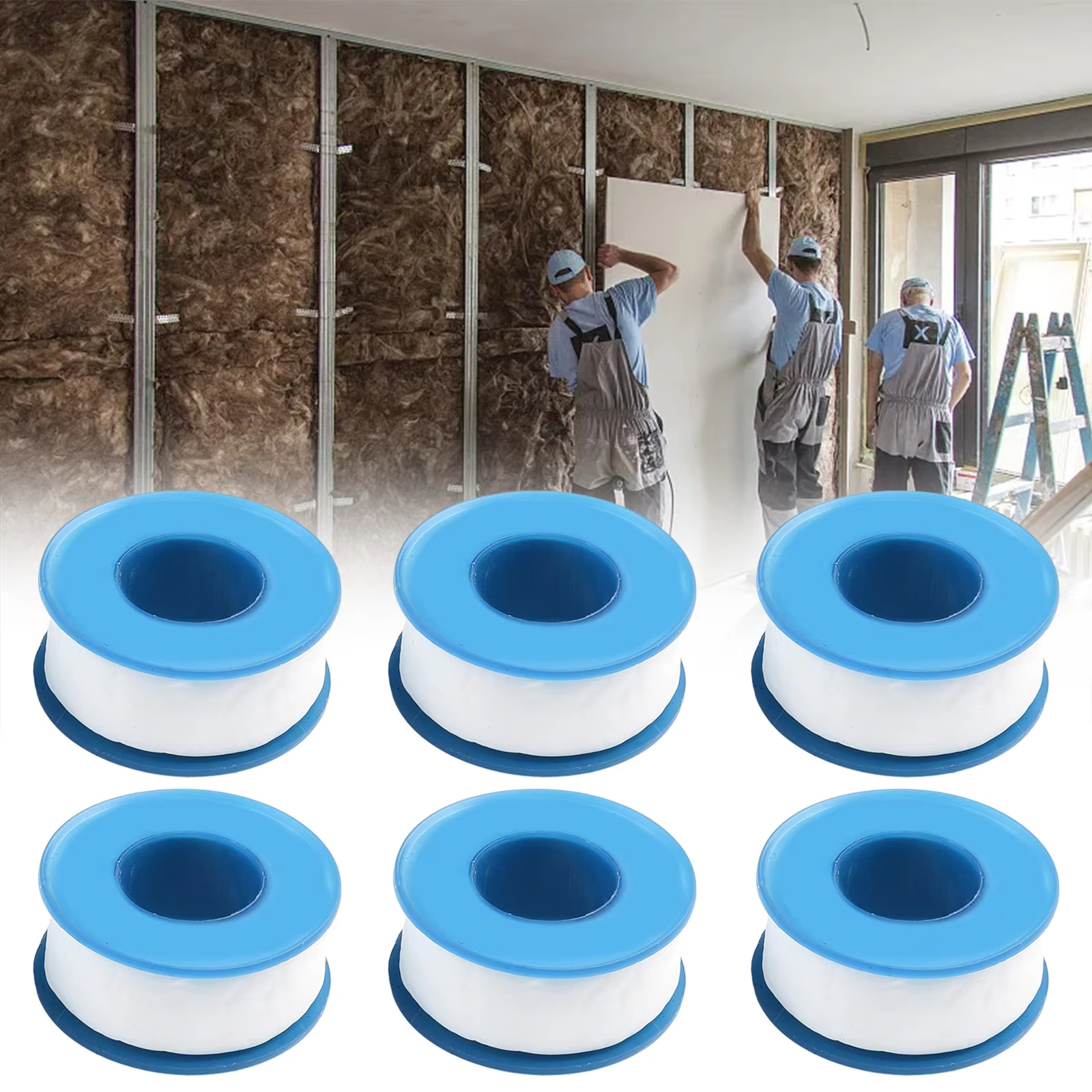 6Pcs PTFE White Threaded Seali - огляд і ціна Ptfe Tape Thread