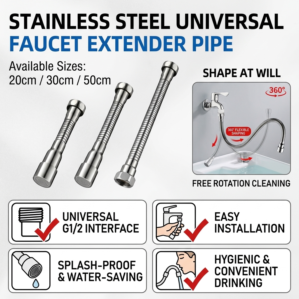360° Flexible Stainless Steel  - огляд і ціна Flexible Hose Braided